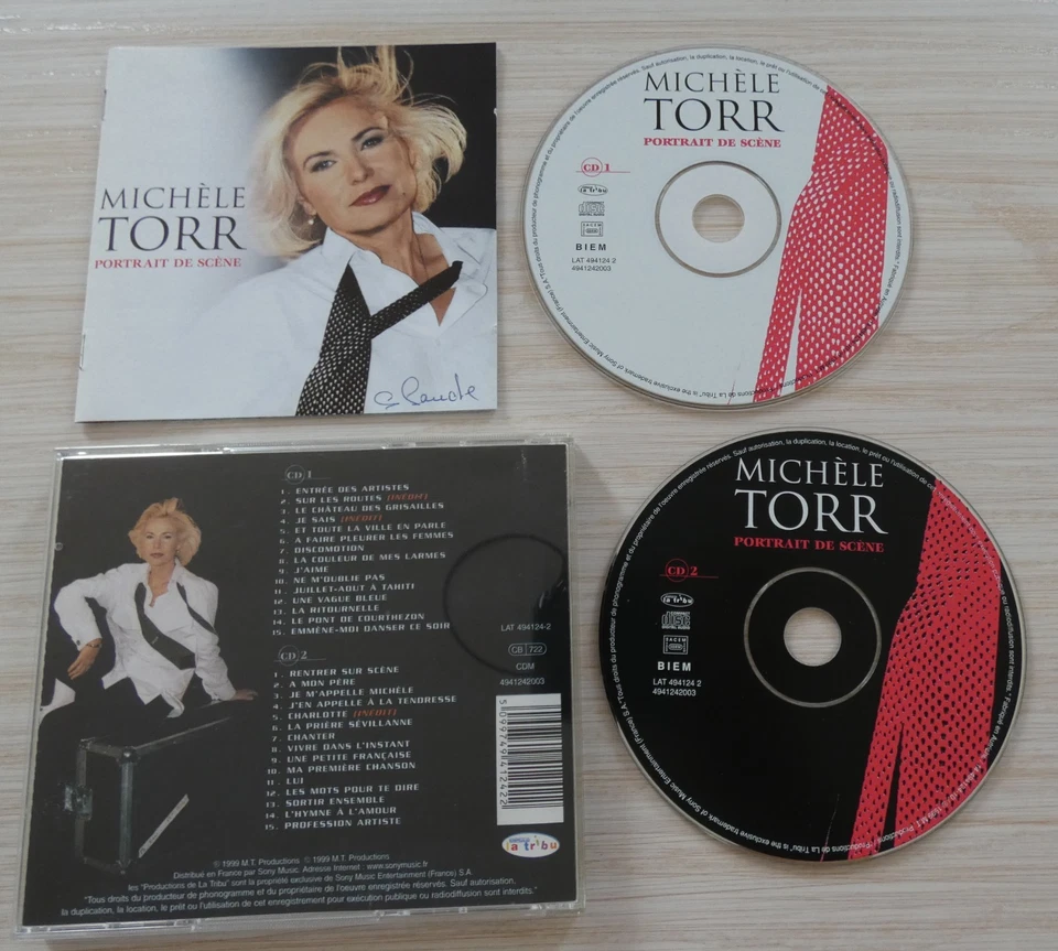 2 CD ALBUM PORTRAIT DE SCENE MICHELE TORR 30 TITRES 1999 COMPILATION DONT INEDIT - Photo 2/2