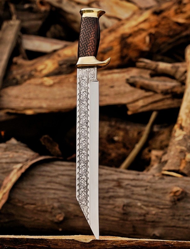 Garden Machete Knife–Full Tang Condor Machete Knife for Yardwork, Leather Sheath
