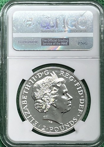 2015 Great Britain 2 Pound Silver NGC MS69 Year of the Sheep. TOP POP. - Picture 9 of 9