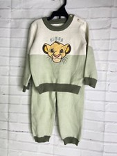 Disney Baby The Lion King Simba 2 Piece Set Outfit Knit Sweater Pants 18 Months