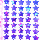 Purple/Violet Holographic Crystal Star Stickers! - 1/4" to 3 inch