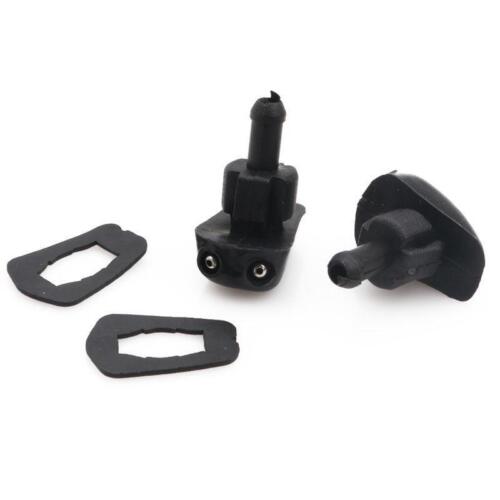 2Pcs Black Car Auto Window Windshield Washer Sprayer Nozzle New - Picture 5 of 8