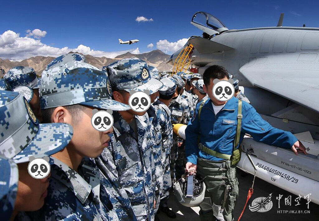 Used China PLA Army Air Force Airborne 07 Type Blue Urban