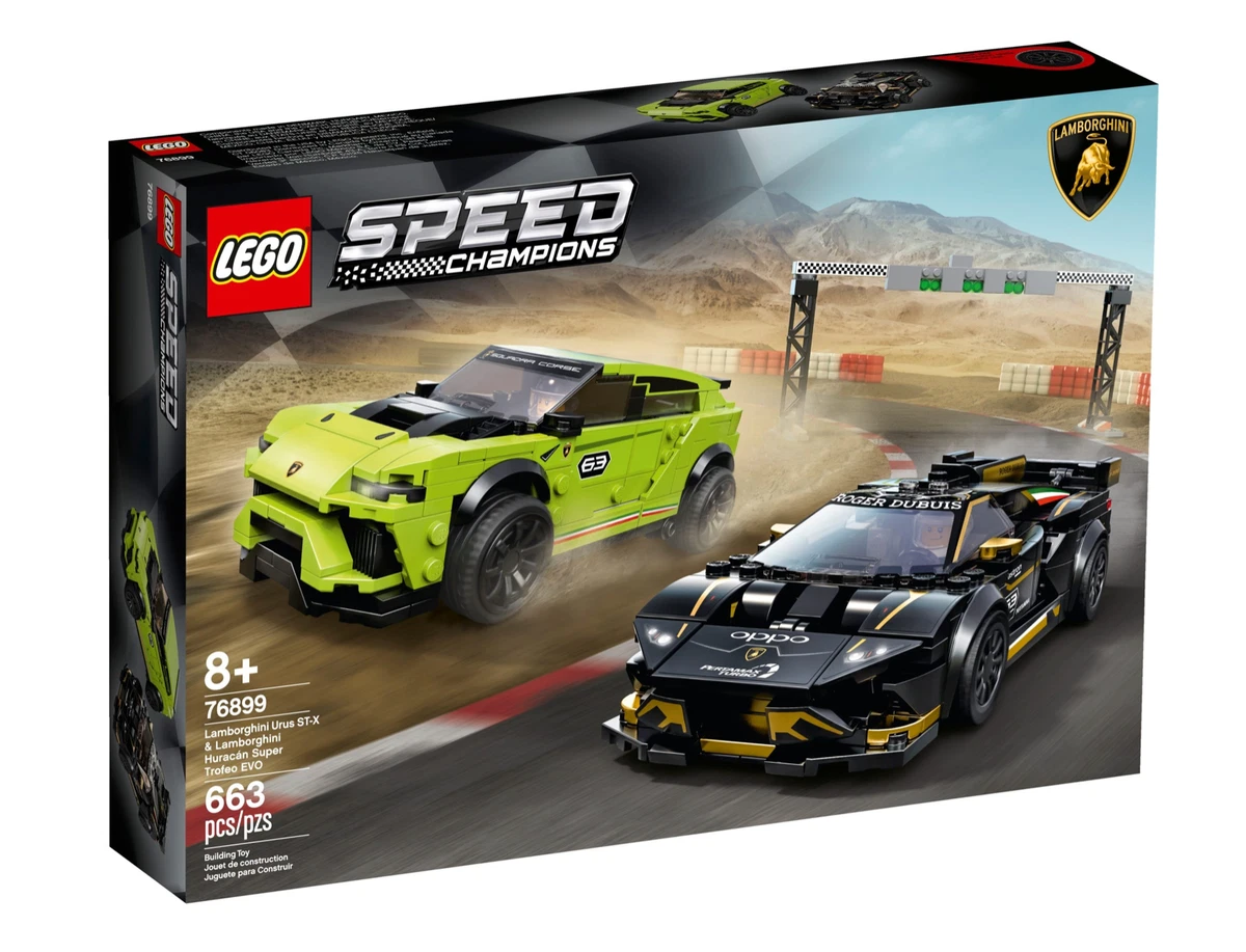 LEGO Lamborghini Urus ST-X & Huracan Super Trofeo Speed Champions 76899  Gift Set