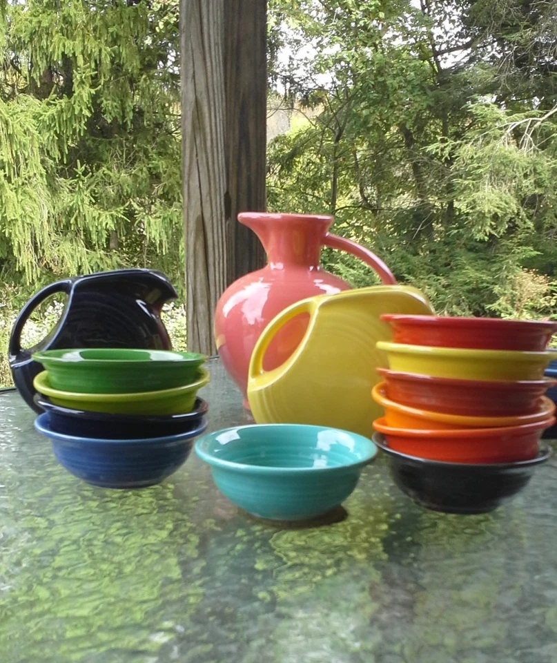 FIESTAWARE FIESTA 9 oz SALSA BERRY ice cream DESSERT BOWL turquoise blue NEW