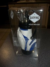Dashing Miniature Golf Bag w/ Pen Set  Black Ink NEW  