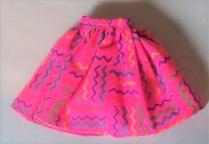 Barbie Hot Pink Cotton Print Gathered Skirt | eBay