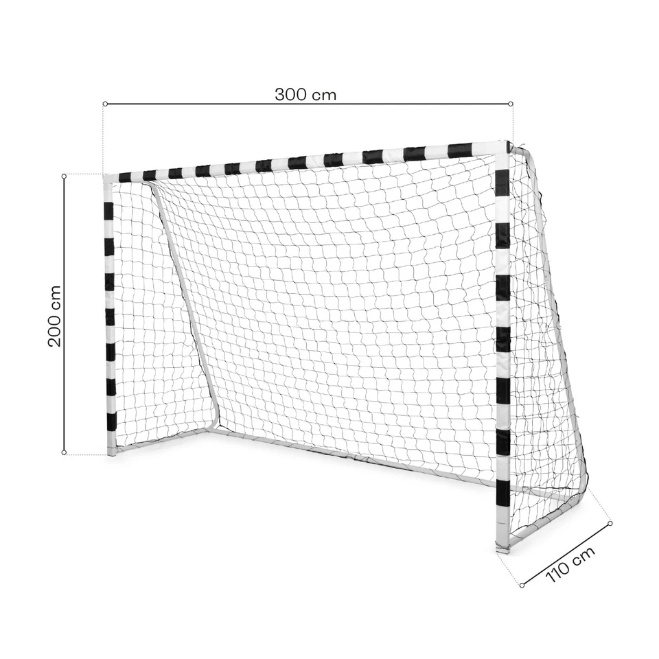 Fußballtor Fußball Netz Outdoor Tornetz Advanced STAHL Stadion 300x200x110 PRO - Bild 2 von 4