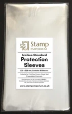 Royal Mail PRESENTATION PACK / FIRST DAY COVER Protective Sleeves, ARCHIVE STD