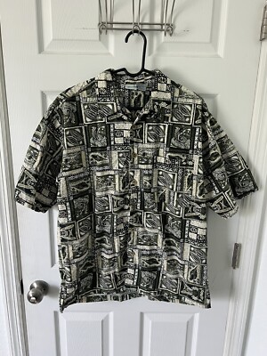 VINTAGE OP Hawaiian Shirt Mens Medium 90s Ocean Pacific USA Skater Surfer