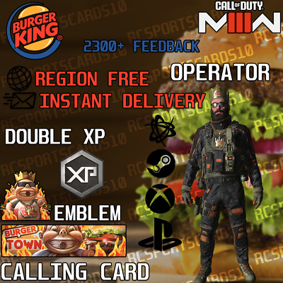 Burger King skin and double xp codes! $10 dm me : r/ModernWarzone