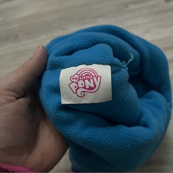 My little pony Rainbow Dash berretto capelli arcobaleno blu chiaro trecce viola