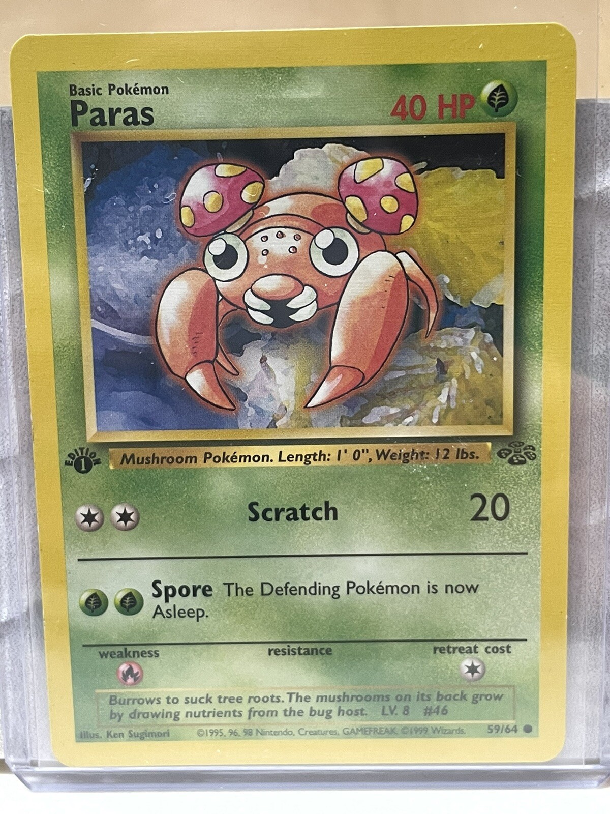 Pokémon - Paras - 1st Edition - 59/64 - Jungle - NM - Near Mint