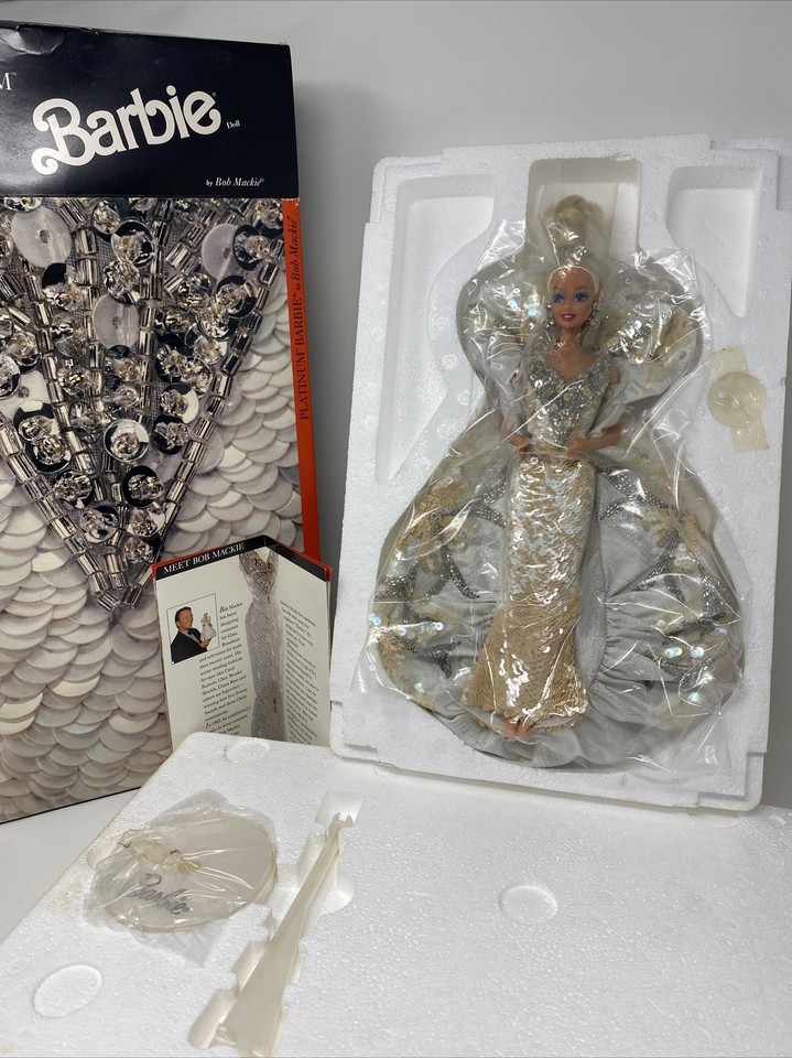 Barbie Platinum by Bob Mackie Mattel 1991 w/ Shipping Box