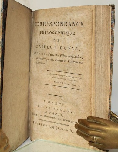 BOISGELIN de KERDU, FORTIA de PILES, Correspondance philosophique de Duval, 1795 - Picture 2 of 4