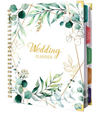 Planificador de Bodas y Organizador para Novias, 9.5"x11.9", Tapa Dura, Floral