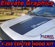 Fits Ford F250 And F350 Center Hood Stripes Vinyl Graphics Decal Stickers 17-23