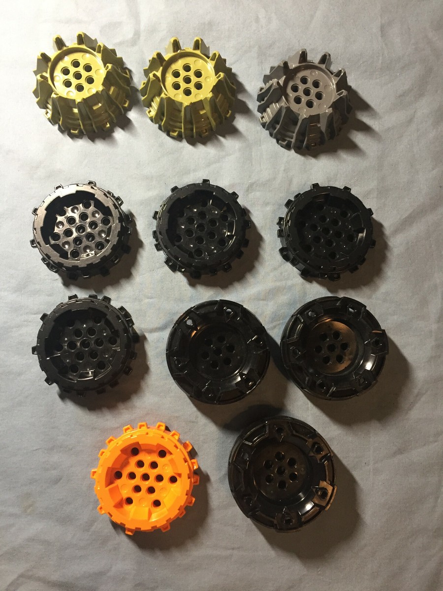 G-1 Lego Lot 11 Hard Plastic Wheel 64711 64712 Power Miners 8708