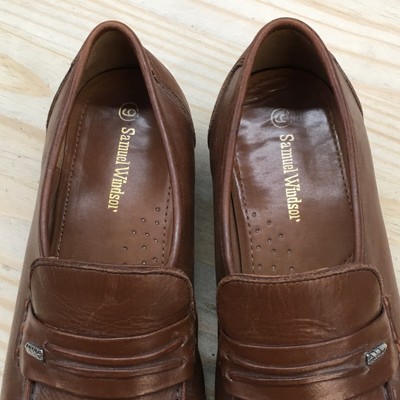 Samuel Windson Shoes Mens 9 Casual Penny Loafers 8-BV175 