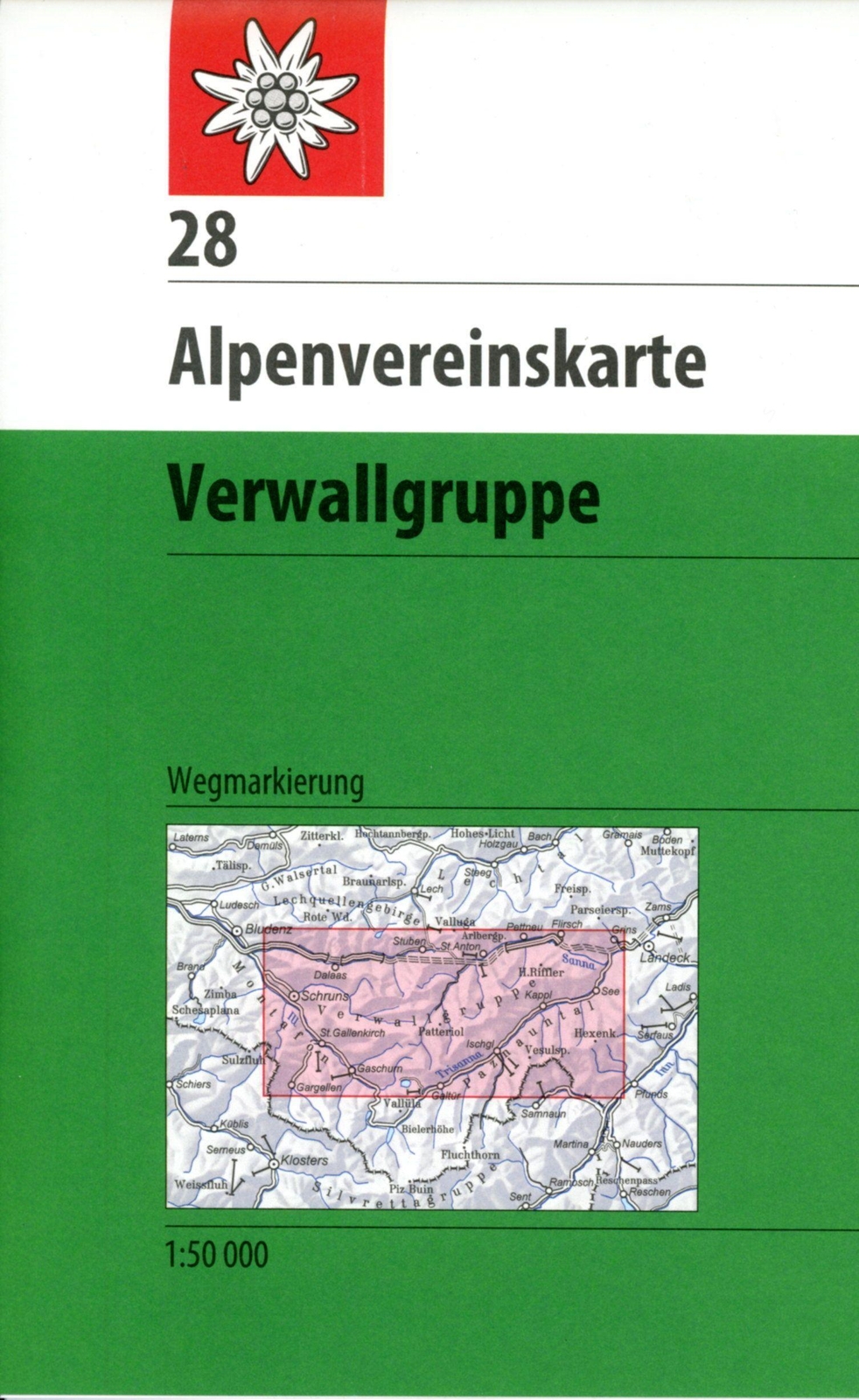 Thumbnail - Verwallgruppe 1 : 50 000 | Deutscher Alpenverein | (land-)karte |