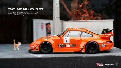 1/64 Fuelme Porsche 993 Rocket Bunny RWB Jagermeister Ltd 999 pcs