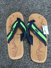 Mens flip flops  Sea-hawks   In Hawks we Trust  12's, Sandals Size M10 NWT