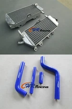 Aluminum Radiator+hose blue FOR YAMAHA YZ125 YZ 125 2002 2003 2004