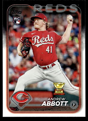 2024 Topps #214 Andrew Abbott Rookie Cincinnati Reds