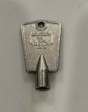 vintage National Cabinet Lock KEY chest freezer refrigerator barrel type 4-point