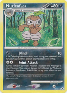 Nuzleaf 75/111 Common Pokemon Card Pt2 Rising Rivals NM