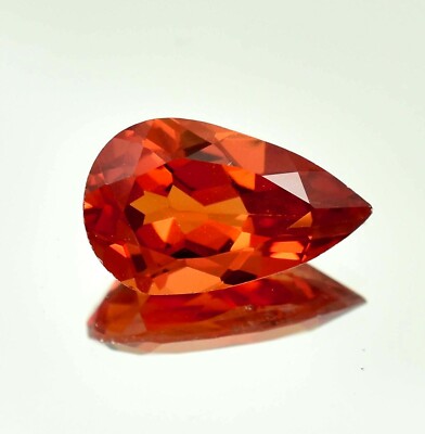 AAA 4.10 CT Natürlich Selten Ceylon Fanta Orange Saphir Lose Tropfenschliff