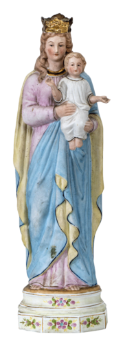 1187-Maria z Dzieciątkiem, porcelana, 19. / 20. jh - Zdjęcie 1 z 3