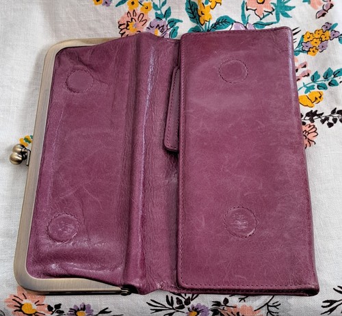 Soft Vintage Leather Clutch Wallet Purse HOBO INTERNATIONAL Top quality & design - Picture 8 of 23