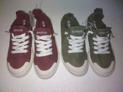 Magellan Outdoors Women's Scrunch-Back Canvas Shoes Size