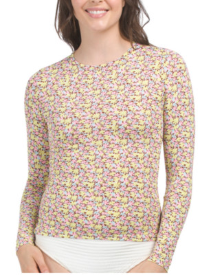 Maaji womens floral daisy rashguard size small NWT