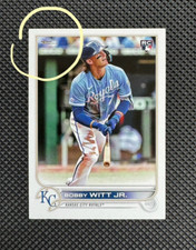 2022 Topps Update Bobby Witt Jr. Missing Topps Logo Foil Error SP SSP RC US100 B