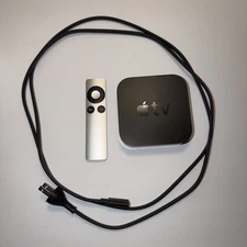 Apple TV 3rd Generation A1469 Remote & Power Cord 1080p HD Media Streamer