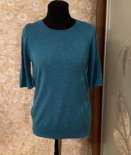 Women Max Studio Sweater Turquoise Wool 38