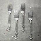 New ListingGorham Strasbourg Sterling Silver Dinner Forks Set of 4 Pat 1895 Antique .925