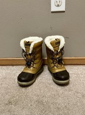 Khombu David Kids UNISEX Snow Boots, Tan/Brown - Size 11M EUC