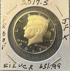 2017-S Proof Silver, Kennedy Half Dollar
