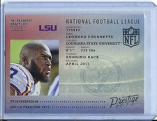 Leonard Fournette, 2017 Prestige NFL Passport  Football  Card #6 (A)