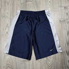 Nike Boys' Dri-FIT Basketball Shorts Youth Medium 10-12 - Navy and White