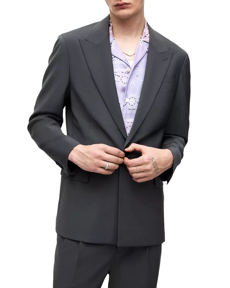 Blazer para hombre 44R 44 Reg ALLSAINTS Berto calce relajado nuevo sin etiquetas Foto 2 de 4