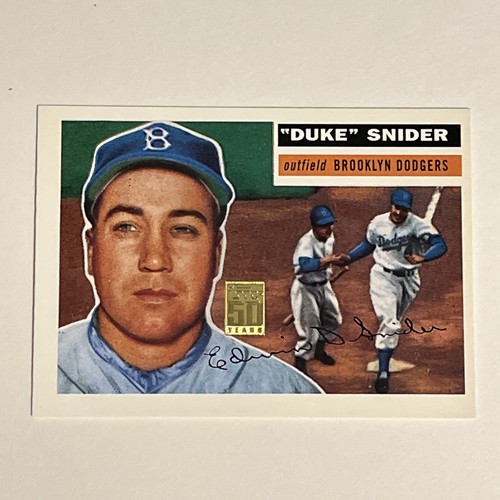Duke Snider 2000 Topps 50 Years Reprints #150 - 1955 Topps | eBay