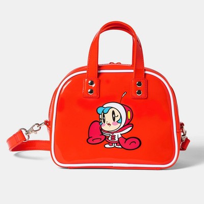 Super Milk Chan 2way Shoulder Bag Enamel Boston Mini Bag Red W23cm × H18cm