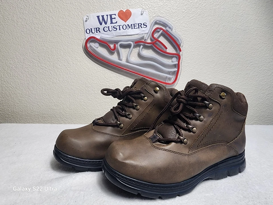 Botas femininas TOTES #73277 couro inverno/caminhada renda marrom tamanho 9 M EUA - Imagem 2 de 4