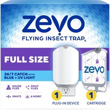 Zevo Flying Insect Trap Cartridge - Plug in 1 Device 1 Cartridge, White