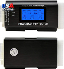 Computer PC Power Supply Tester, ATX/ITX/IDE/HDD/SATA/BYI Connectors Power Suppl