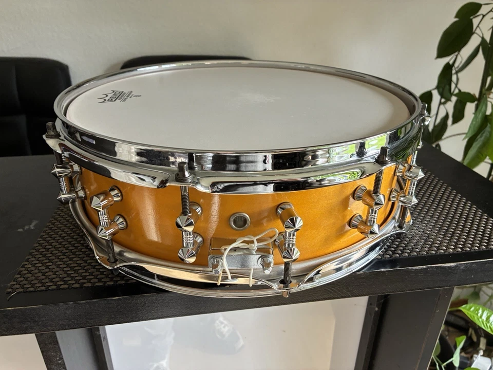 Snare Drum 13 X 4 Keller Ahorn Kessel 8 ply Custom Snaredrum Top Zustand !!!! - Bild 3 von 4